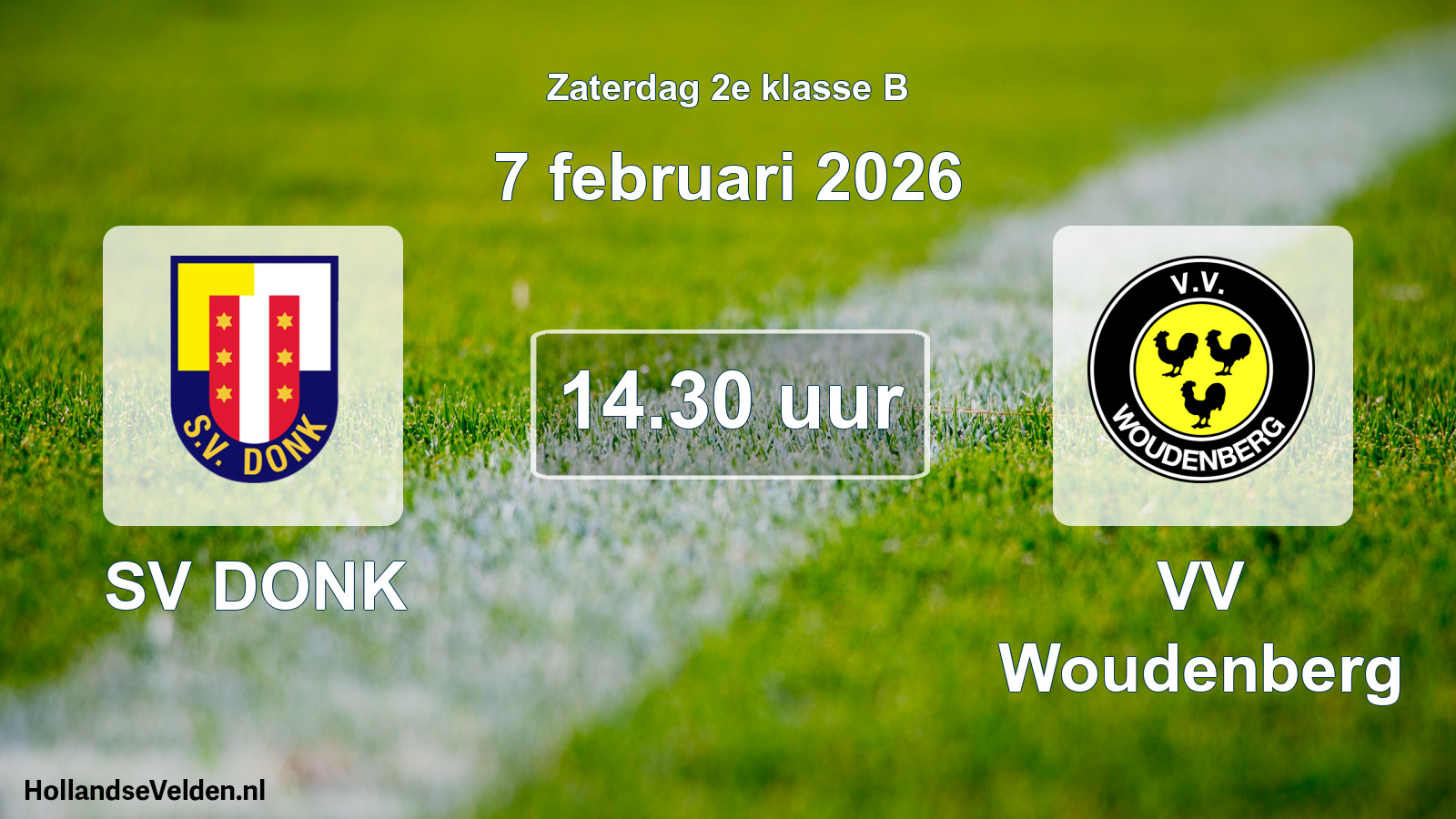 Scheduled Match: SV DONK - VV Woudenberg (7 February 2026)