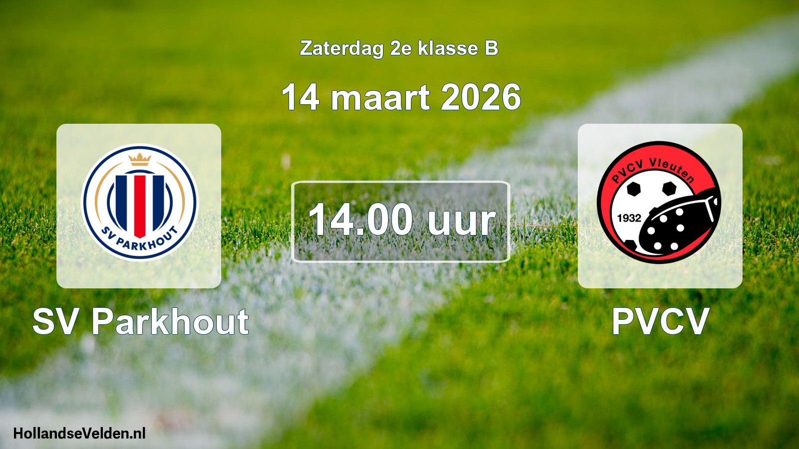 Scheduled Match: SV Parkhout - PVCV (14 March 2026)