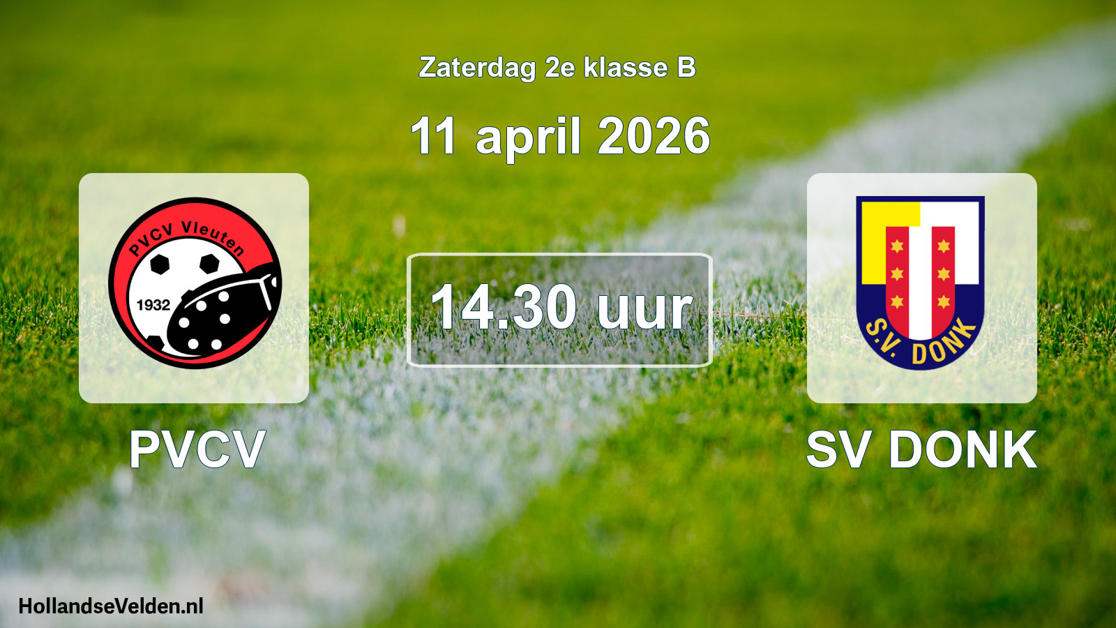 Scheduled Match: PVCV - SV DONK (11 April 2026)