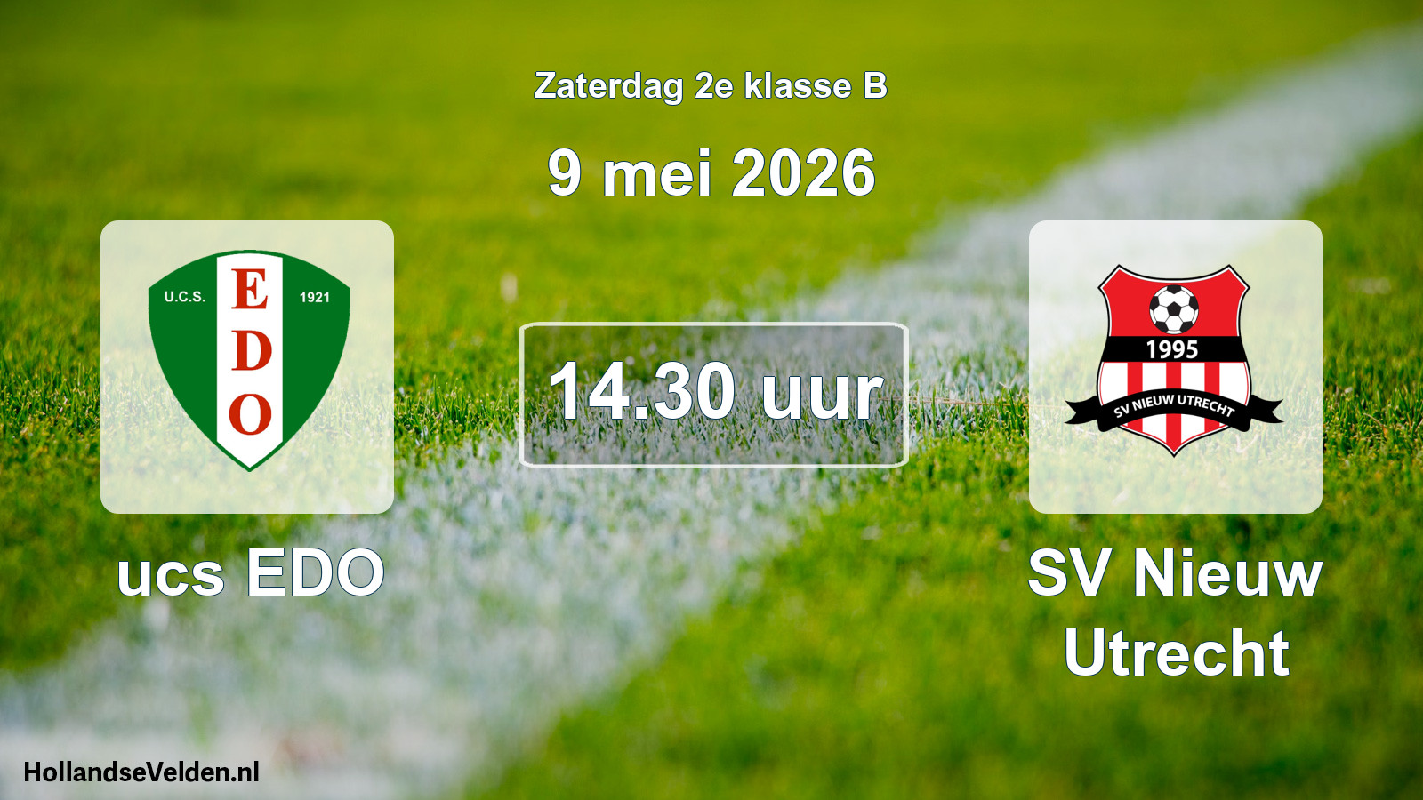 Scheduled Match: ucs EDO - SV Nieuw Utrecht (9 May 2026)