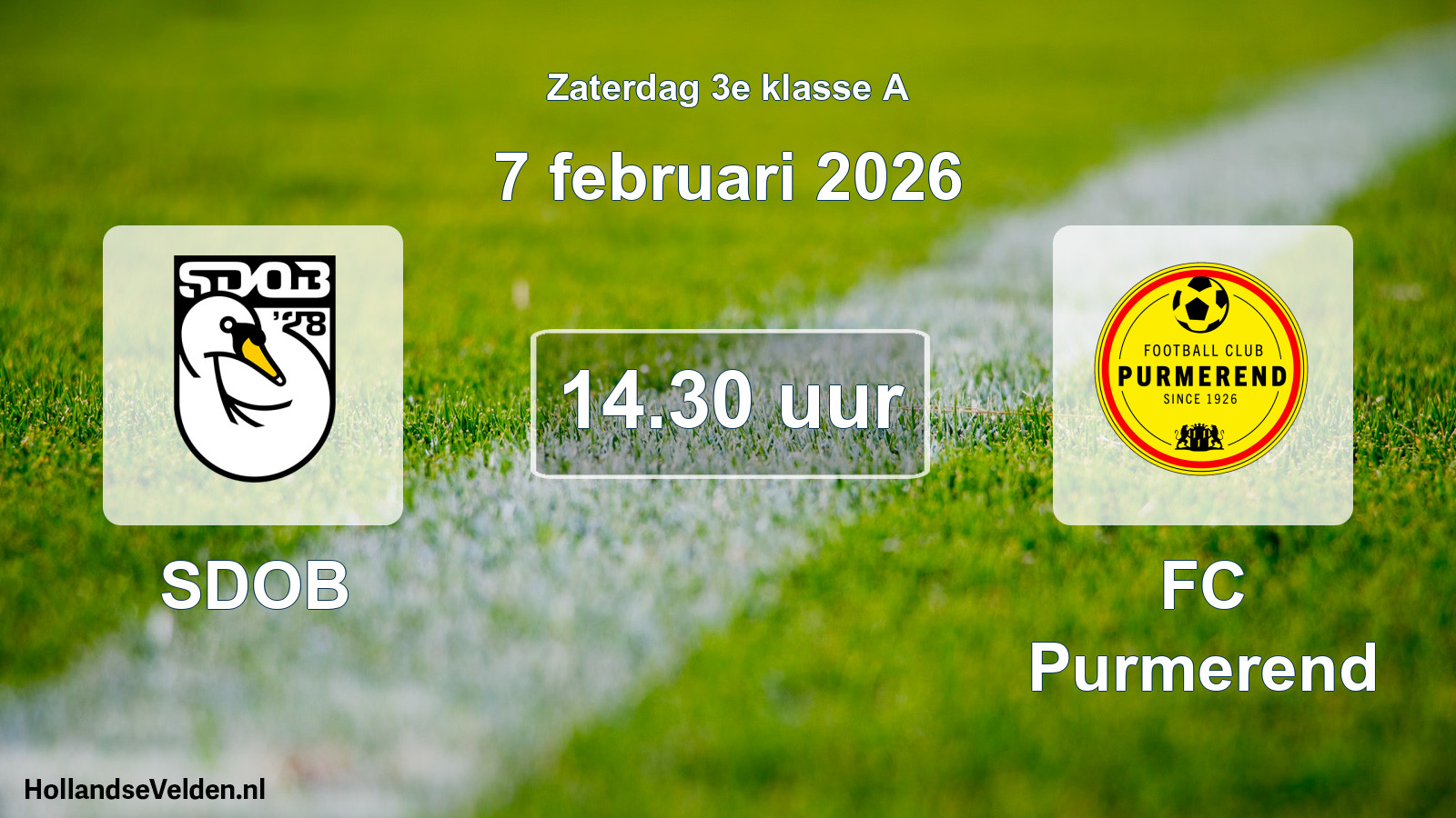 Scheduled Match: SDOB - FC Purmerend (7 February 2026)