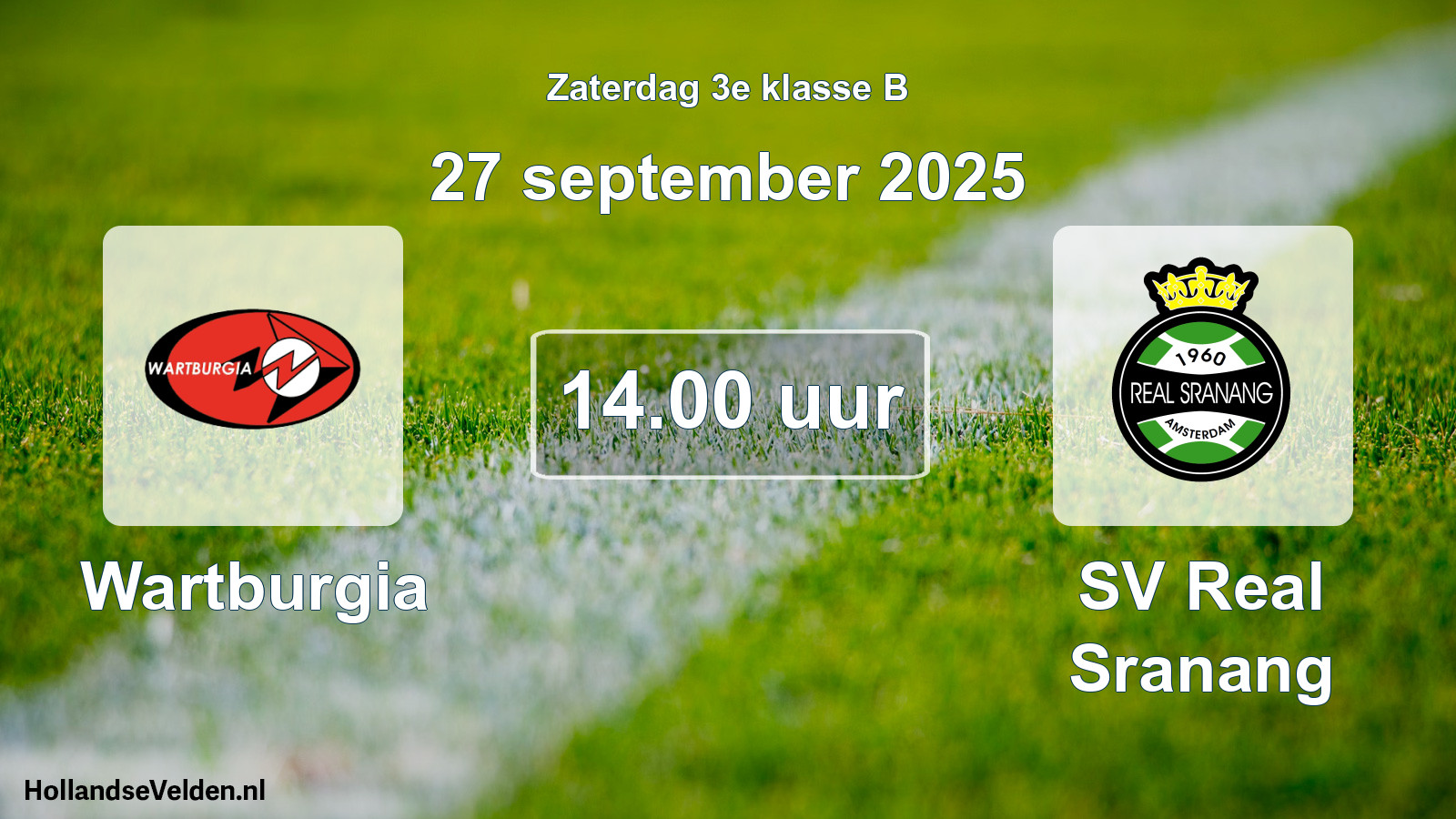 Scheduled Match: Wartburgia - SV Real Sranang (27 September 2025)