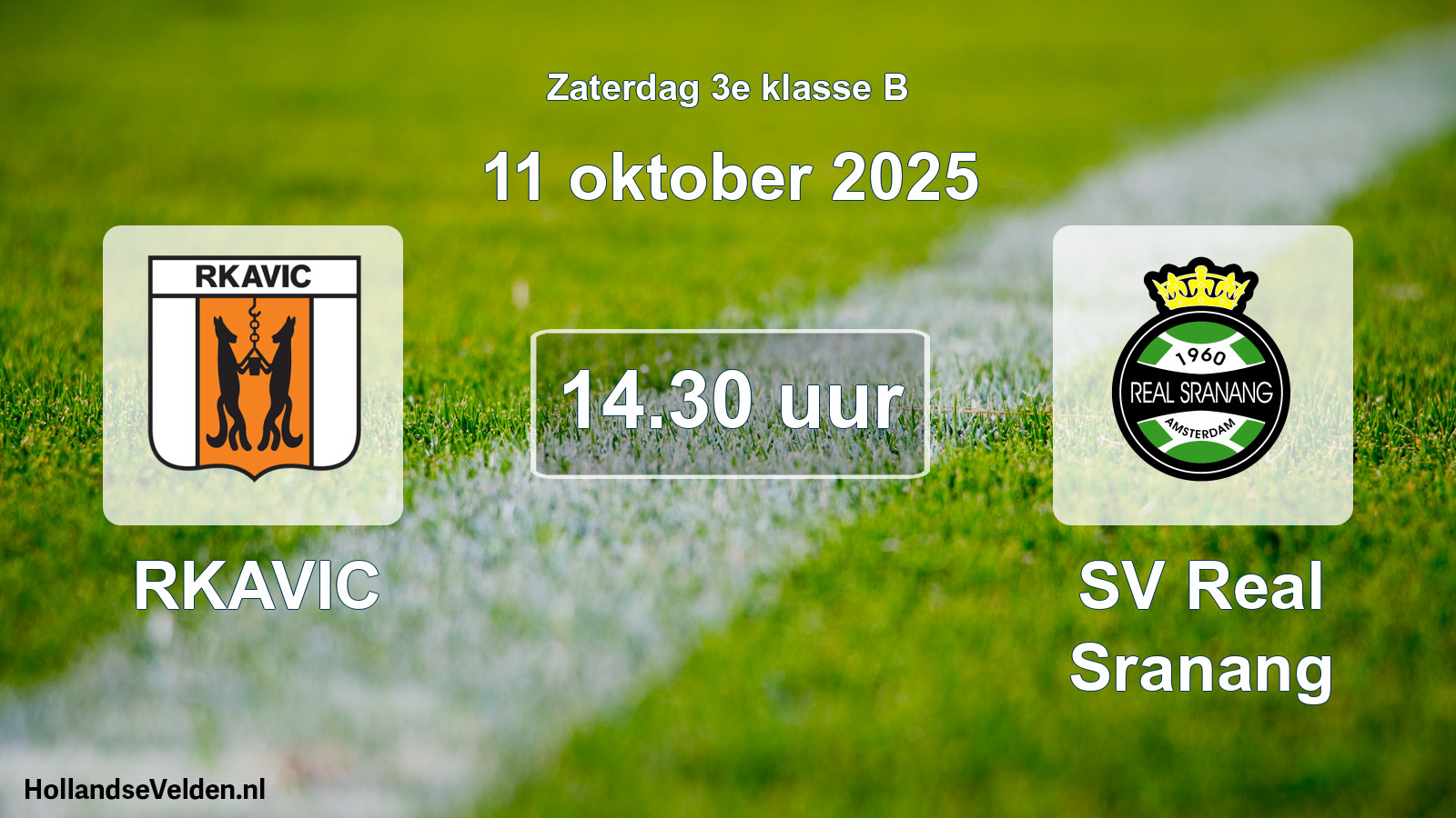 Scheduled Match: RKAVIC - SV Real Sranang (11 October 2025)
