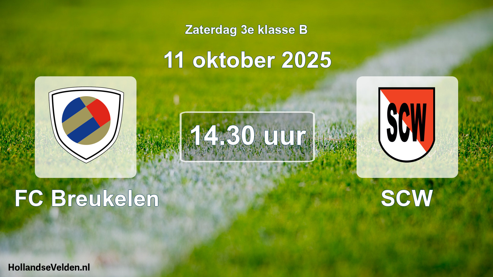 Scheduled Match: FC Breukelen - SCW (11 October 2025)