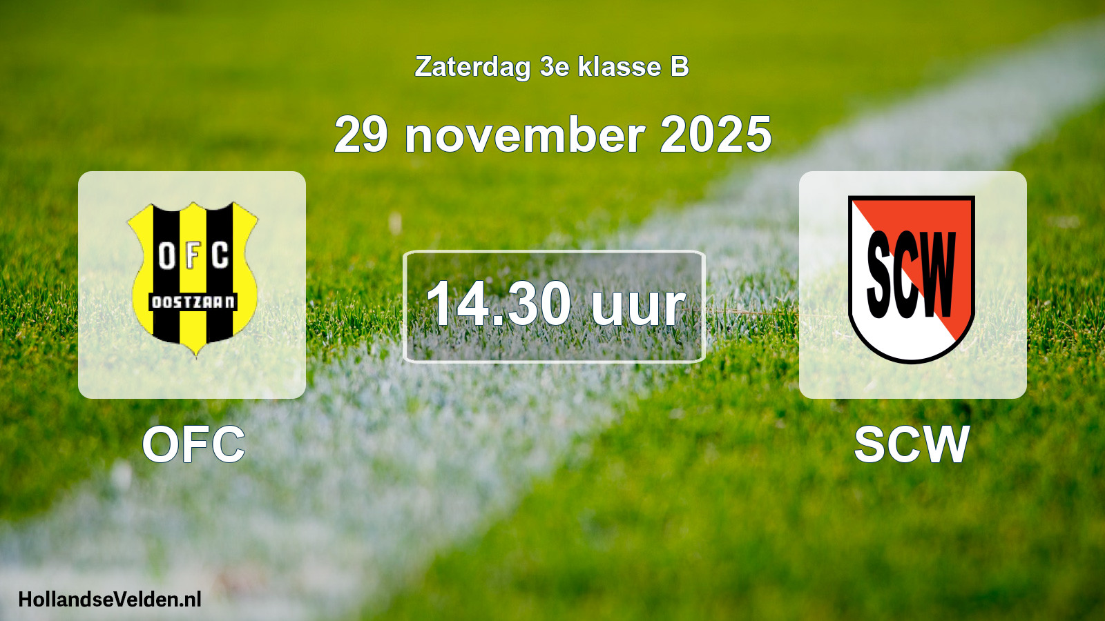 Geplande wedstrijd: OFC - SCW (29 november 2025)