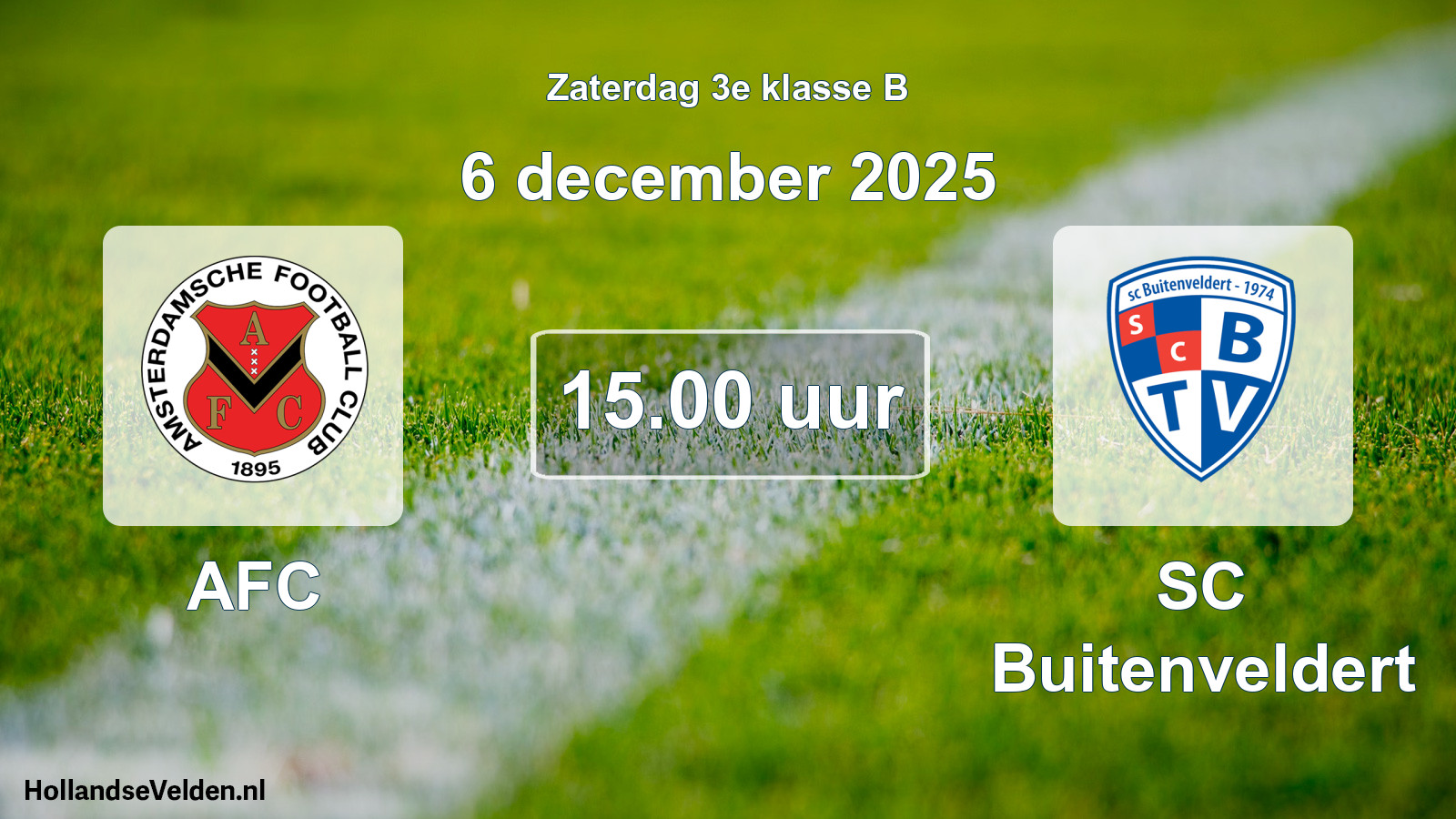 Scheduled Match: AFC - SC Buitenveldert (6 December 2025)