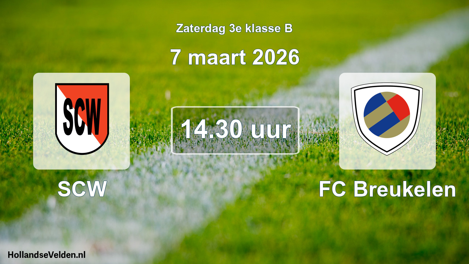 Scheduled Match: SCW - FC Breukelen (7 March 2026)