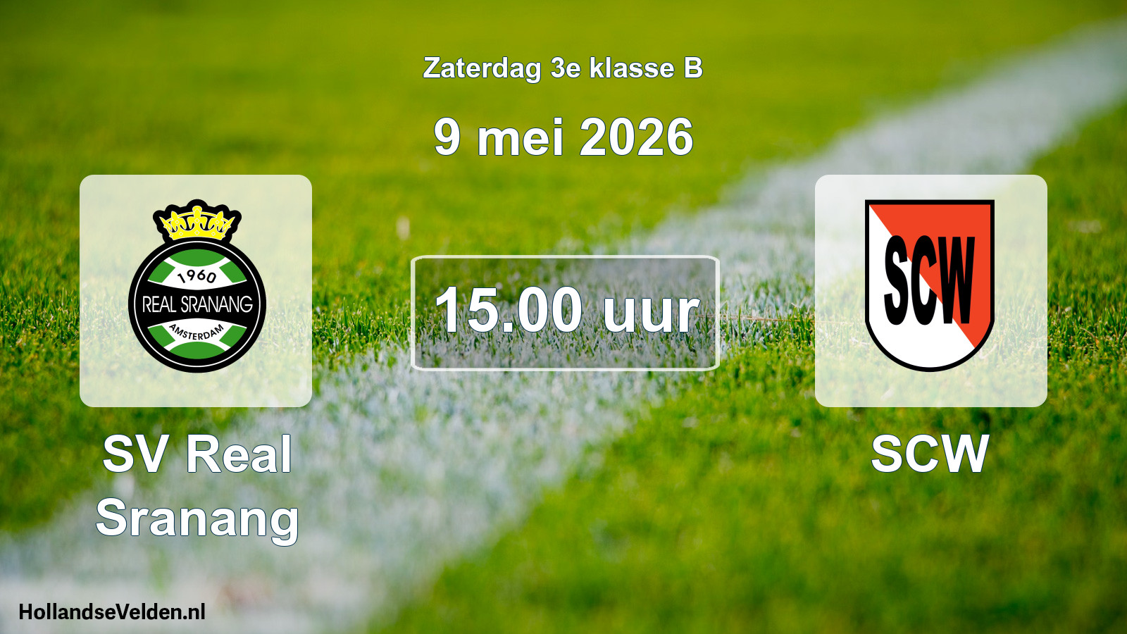 Scheduled Match: SV Real Sranang - SCW (9 May 2026)