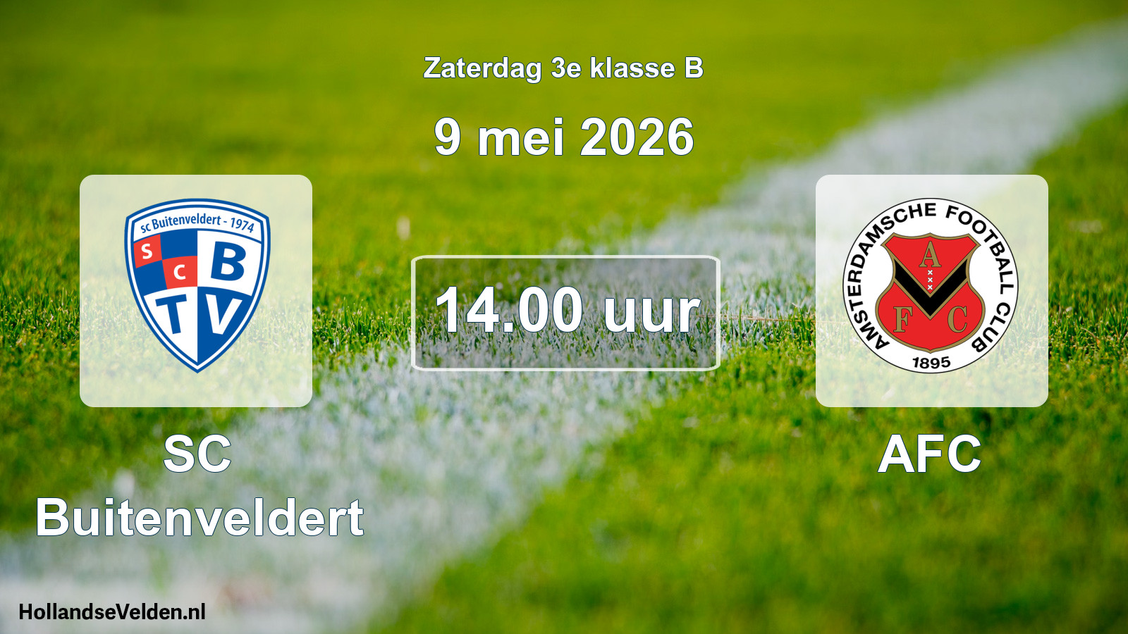 Scheduled Match: SC Buitenveldert - AFC (9 May 2026)