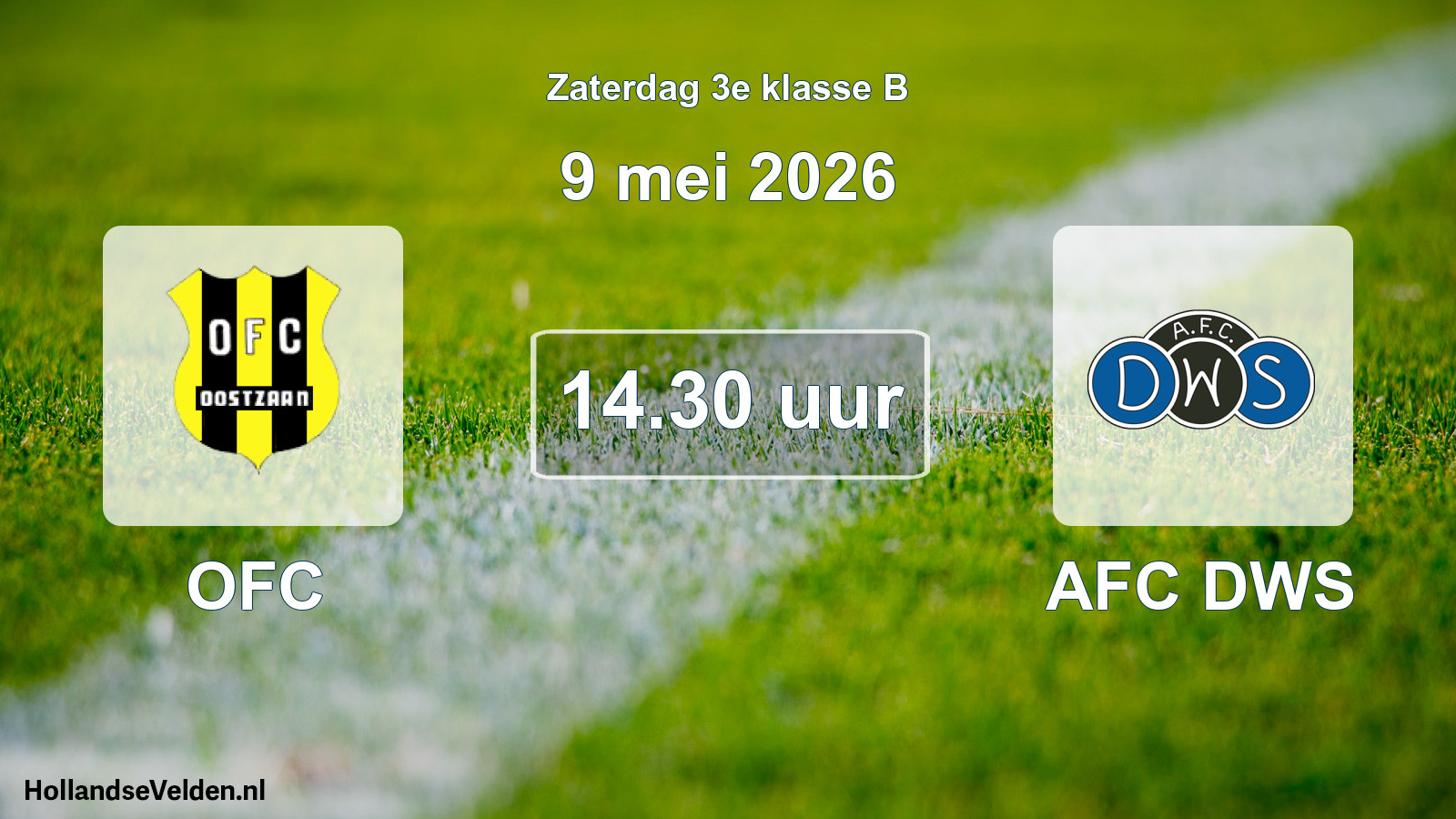 Geplande wedstrijd: OFC - AFC DWS (9 mei 2026)