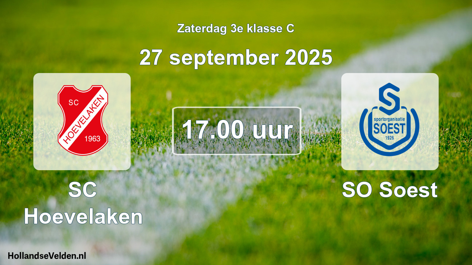 Scheduled Match: SC Hoevelaken - SO Soest (27 September 2025)