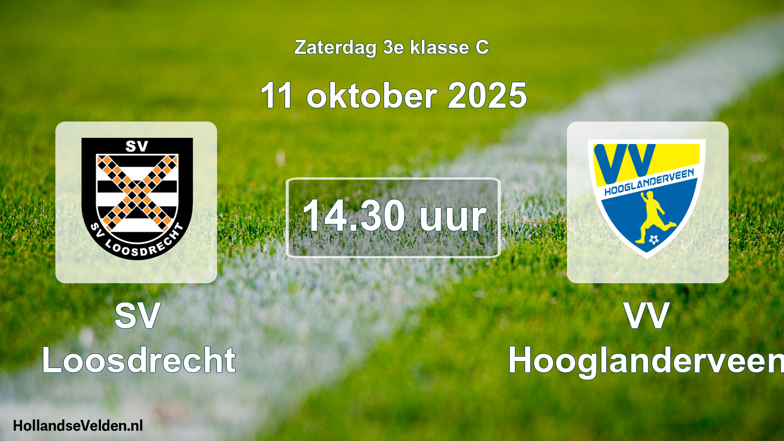 Scheduled Match: SV Loosdrecht - VV Hooglanderveen (11 October 2025)