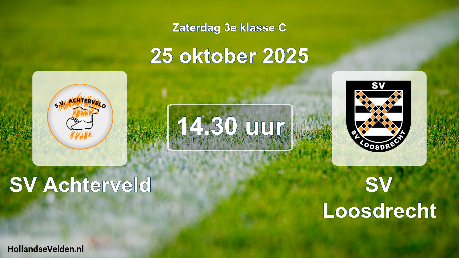 Scheduled Match: SV Achterveld - SV Loosdrecht (25 October 2025)