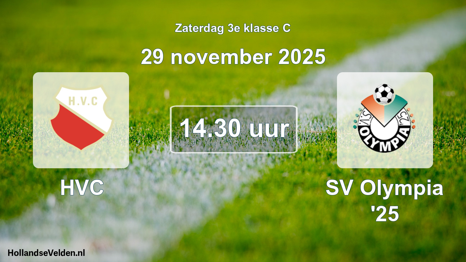 Scheduled Match: HVC - SV Olympia '25 (29 November 2025)