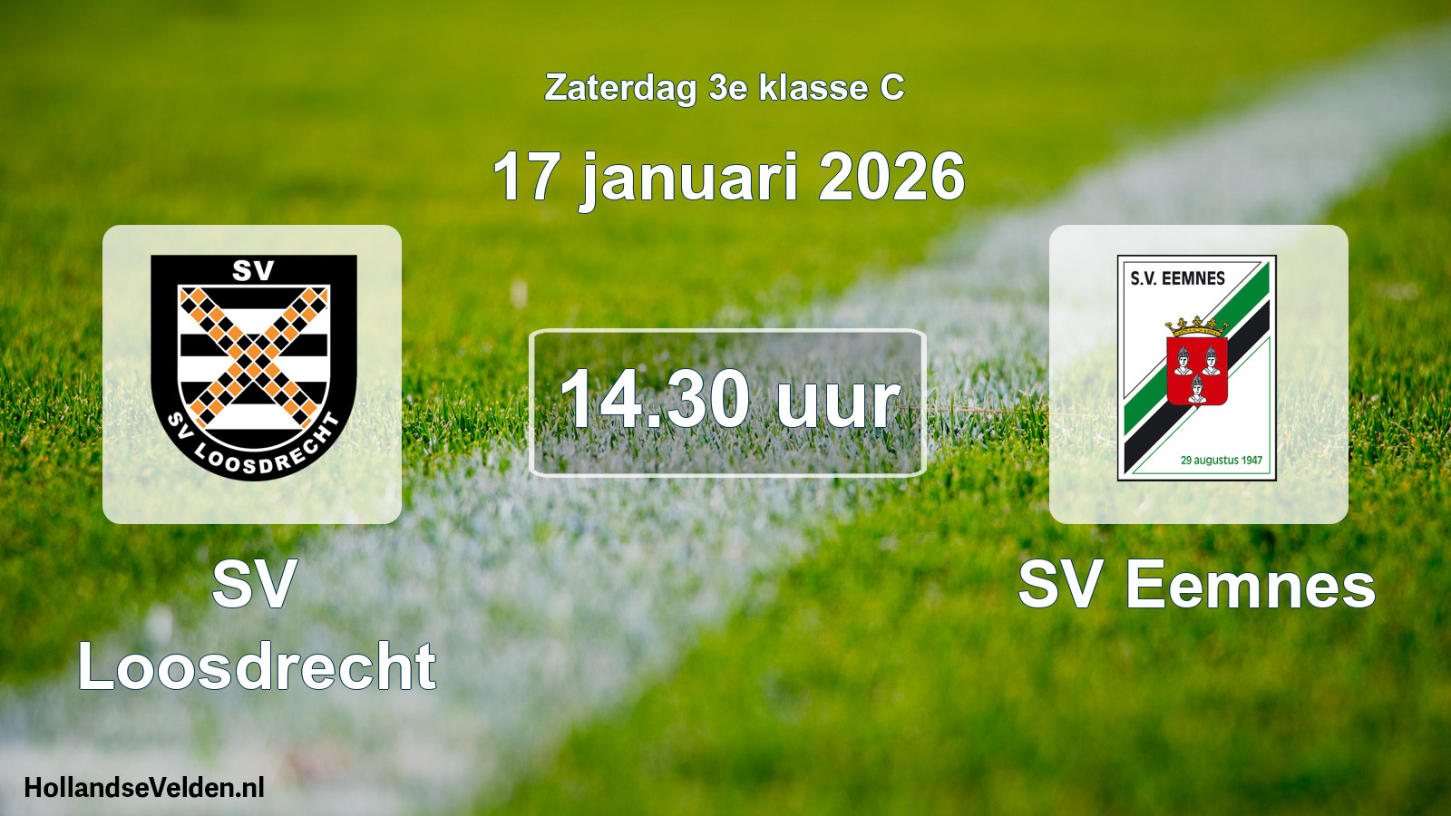 Scheduled Match: SV Loosdrecht - SV Eemnes (17 January 2026)