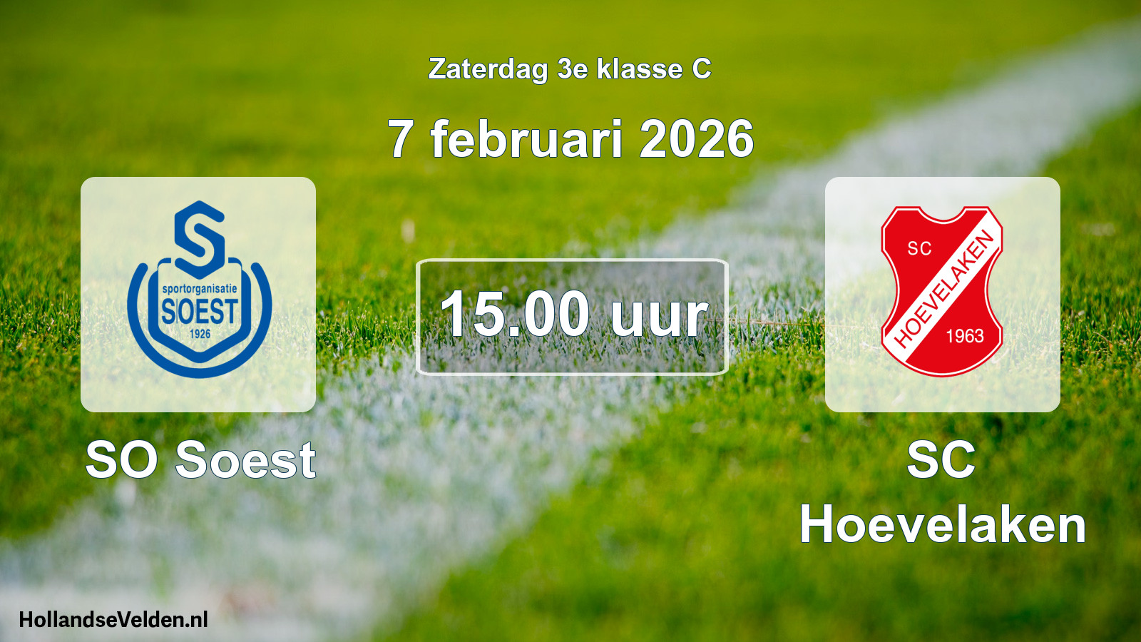 Scheduled Match: SO Soest - SC Hoevelaken (7 February 2026)