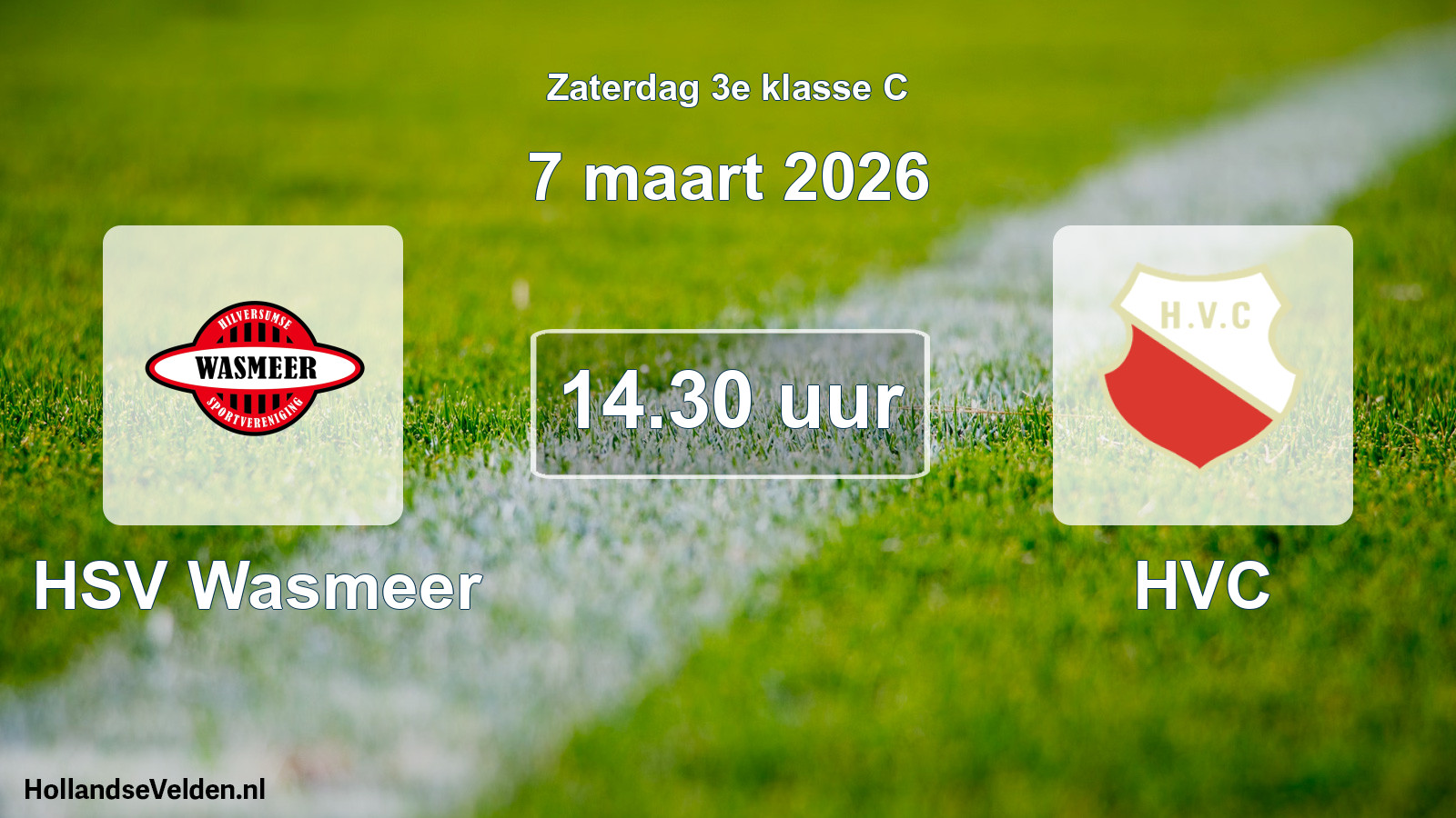 Scheduled Match: HSV Wasmeer - HVC (7 March 2026)