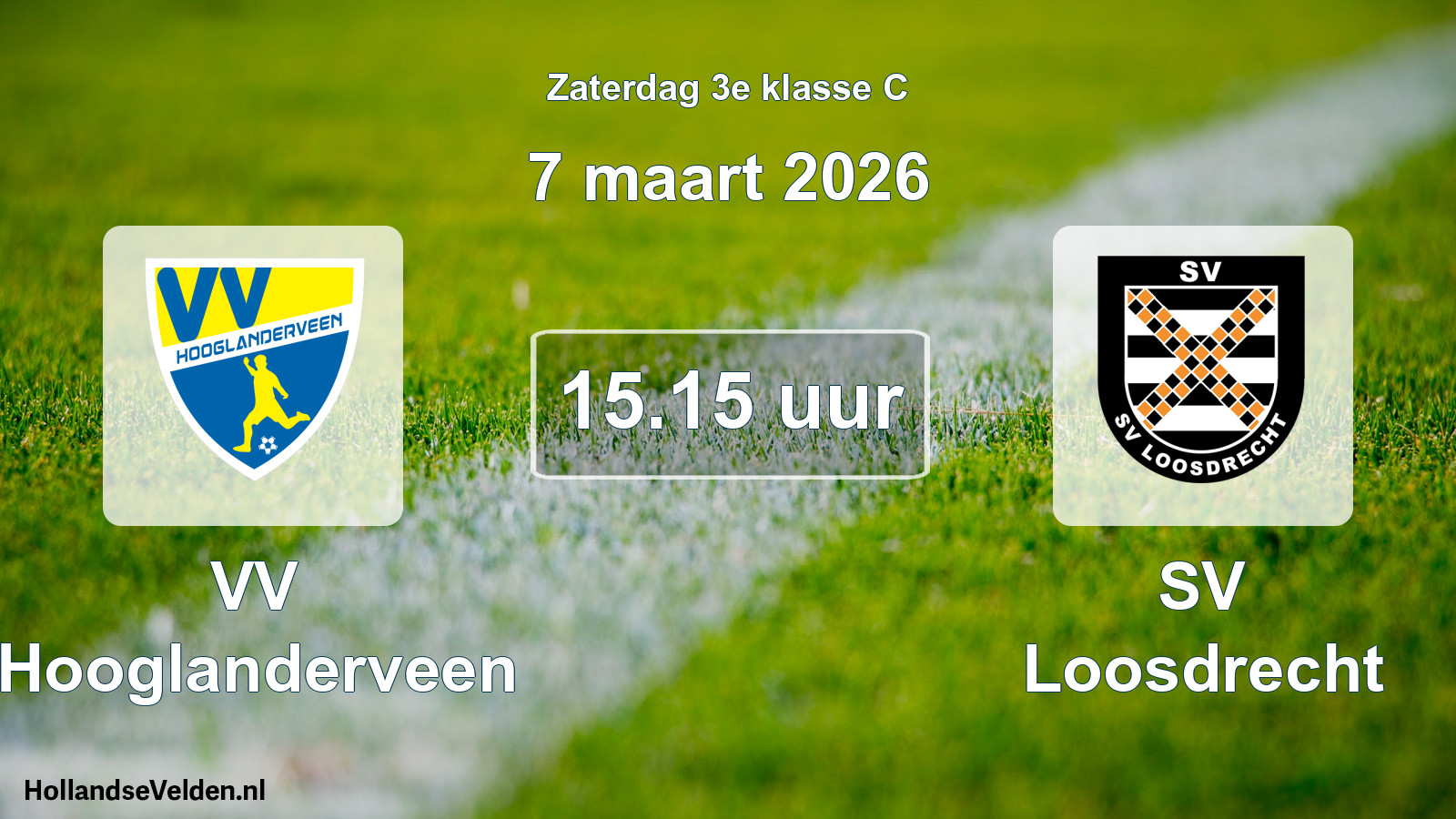 Scheduled Match: VV Hooglanderveen - SV Loosdrecht (7 March 2026)