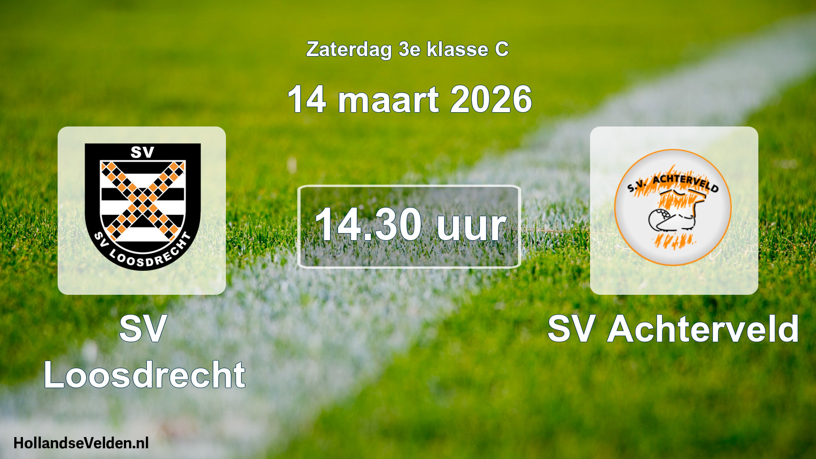 Scheduled Match: SV Loosdrecht - SV Achterveld (14 March 2026)