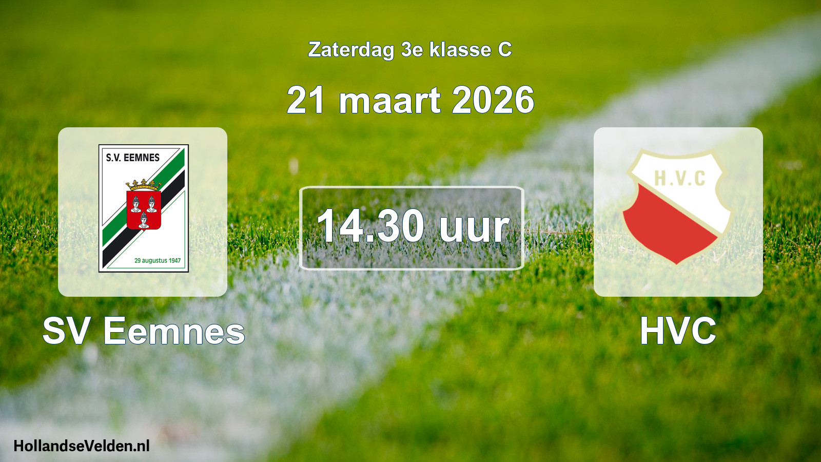 Scheduled Match: SV Eemnes - HVC (21 March 2026)