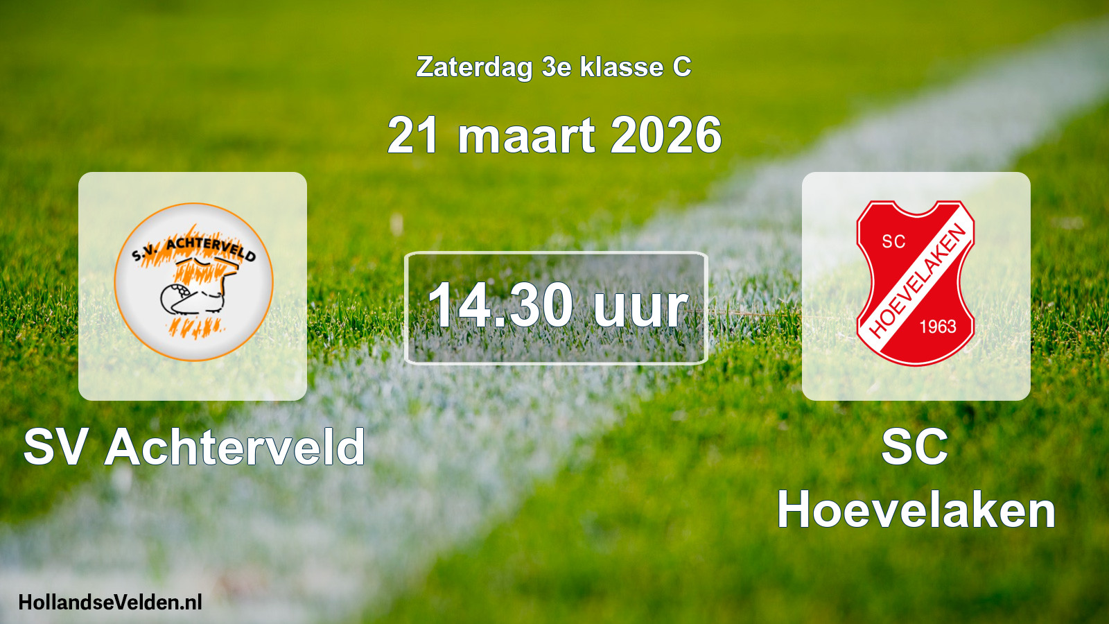 Scheduled Match: SV Achterveld - SC Hoevelaken (21 March 2026)