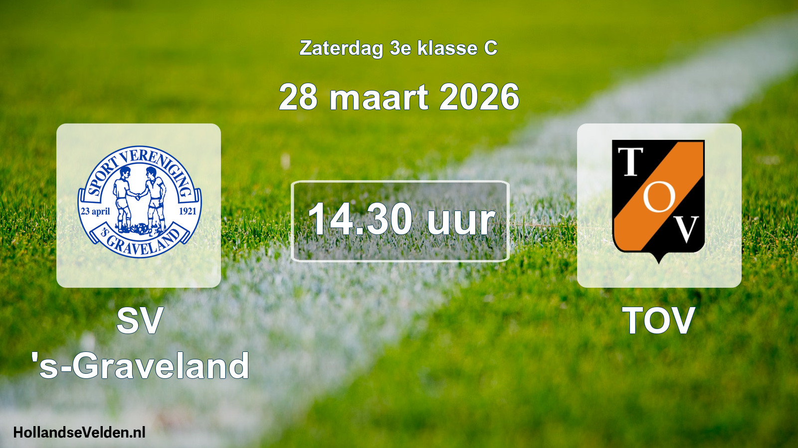 Scheduled Match: SV 's-Graveland - TOV (28 March 2026)