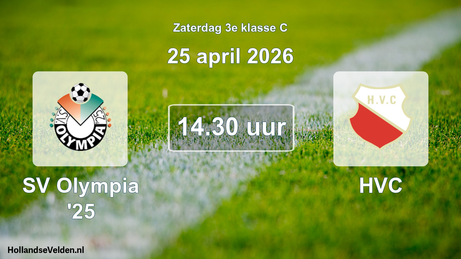 Scheduled Match: SV Olympia '25 - HVC (25 April 2026)