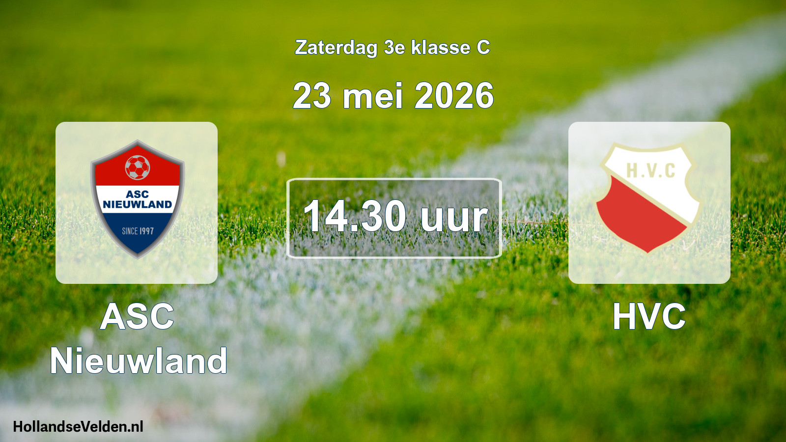 Scheduled Match: ASC Nieuwland - HVC (23 May 2026)