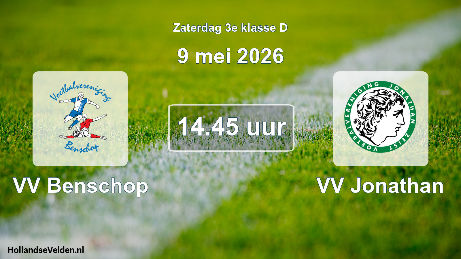 Geplande wedstrijd: VV Benschop - VV Jonathan (9 mei 2026)