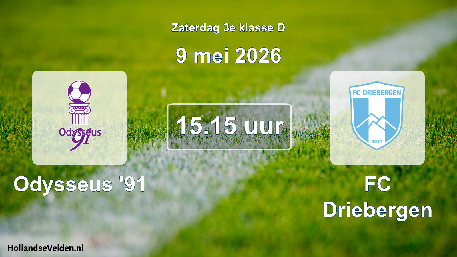 Geplande wedstrijd: Odysseus '91 - FC Driebergen (9 mei 2026)