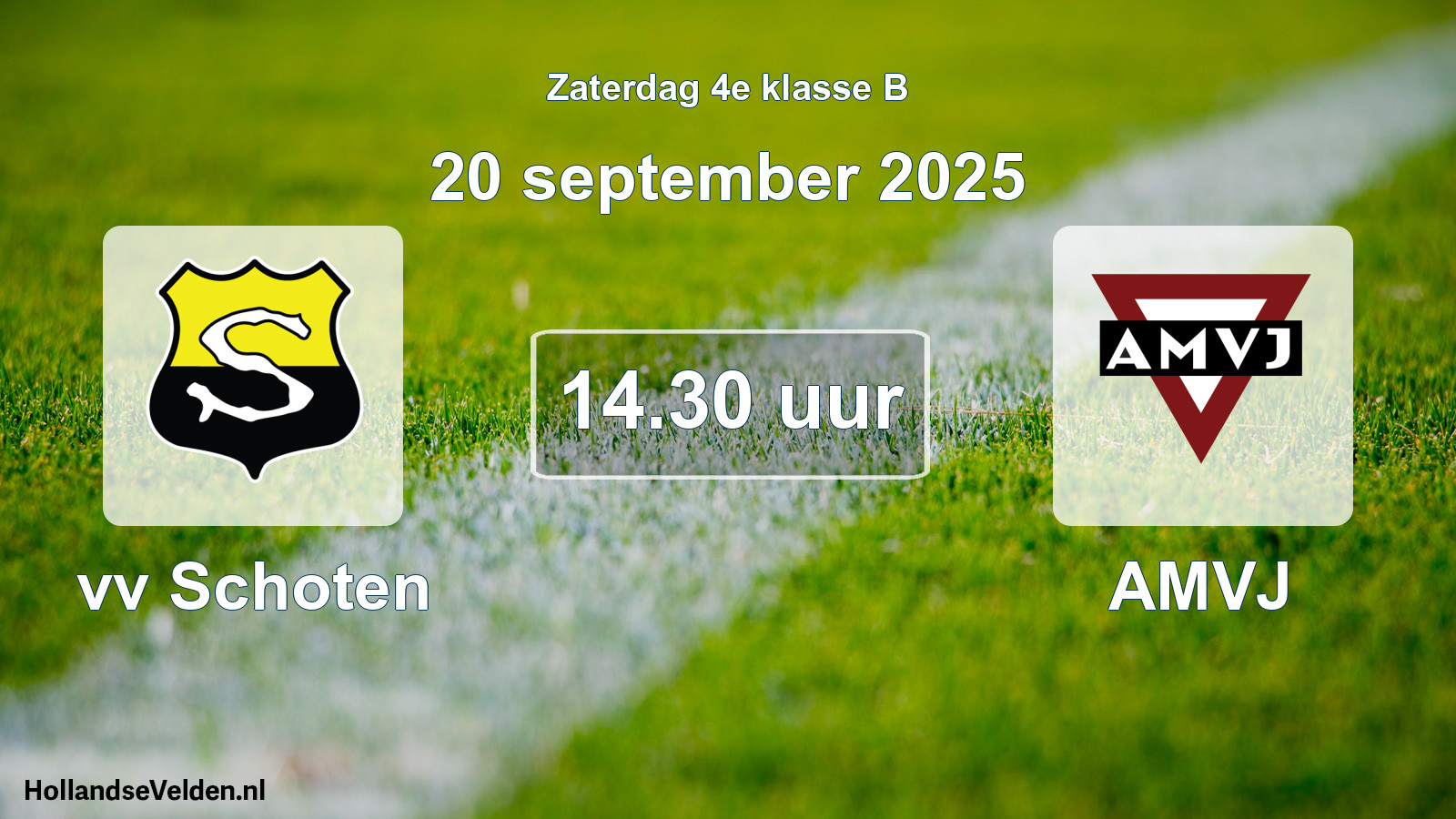 Scheduled Match: vv Schoten - AMVJ (20 September 2025)