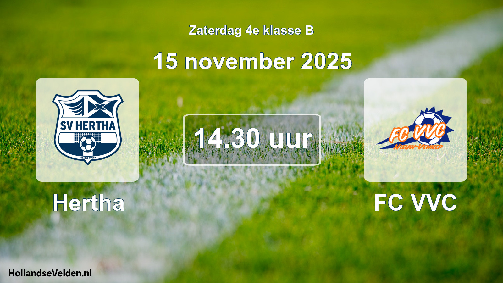 Scheduled Match: Hertha - FC VVC (15 November 2025)