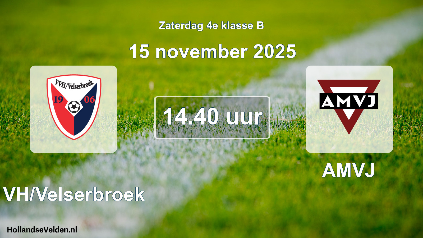 Scheduled Match: VVH/Velserbroek - AMVJ (15 November 2025)
