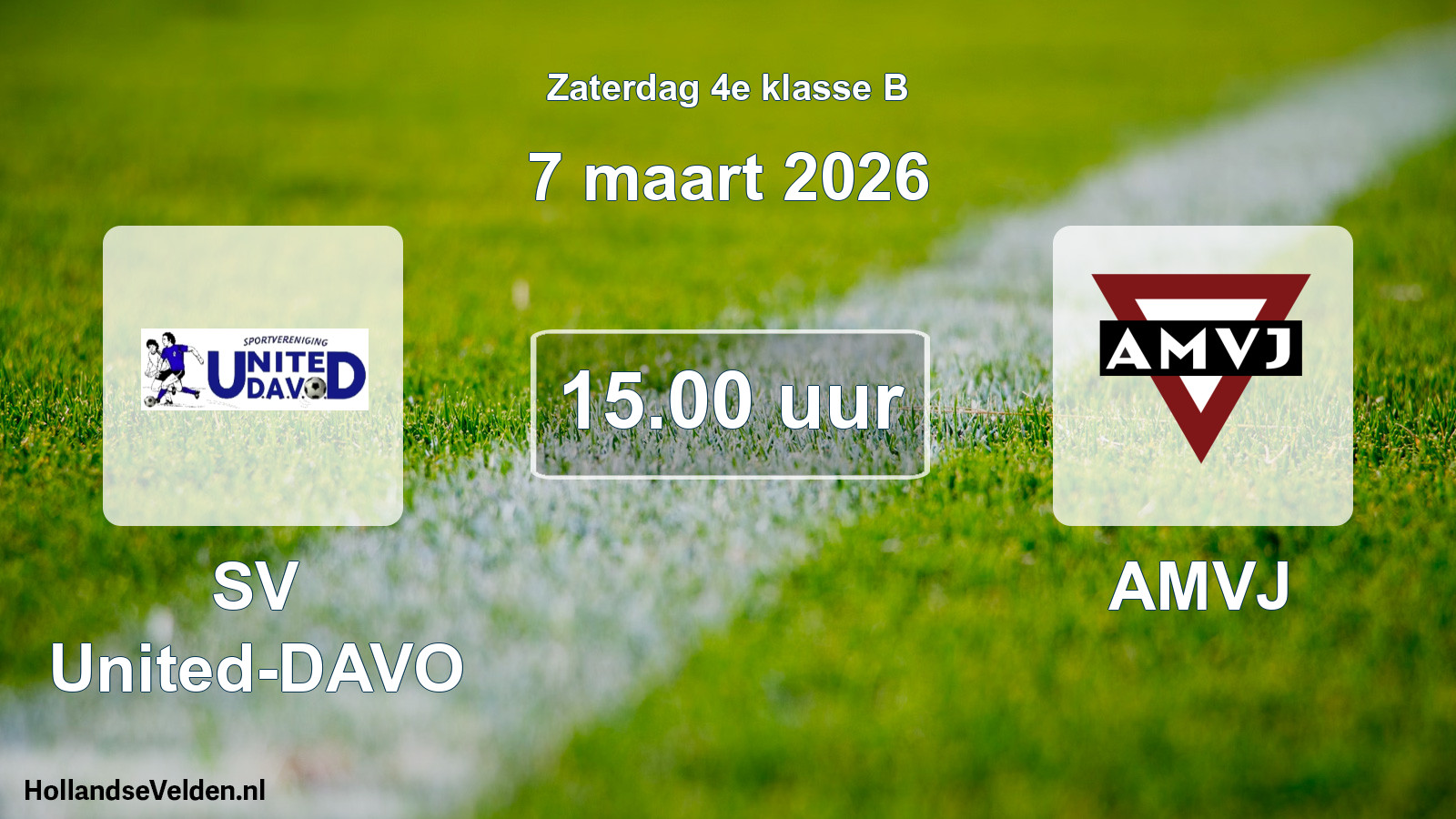 Scheduled Match: SV United-DAVO - AMVJ (7 March 2026)