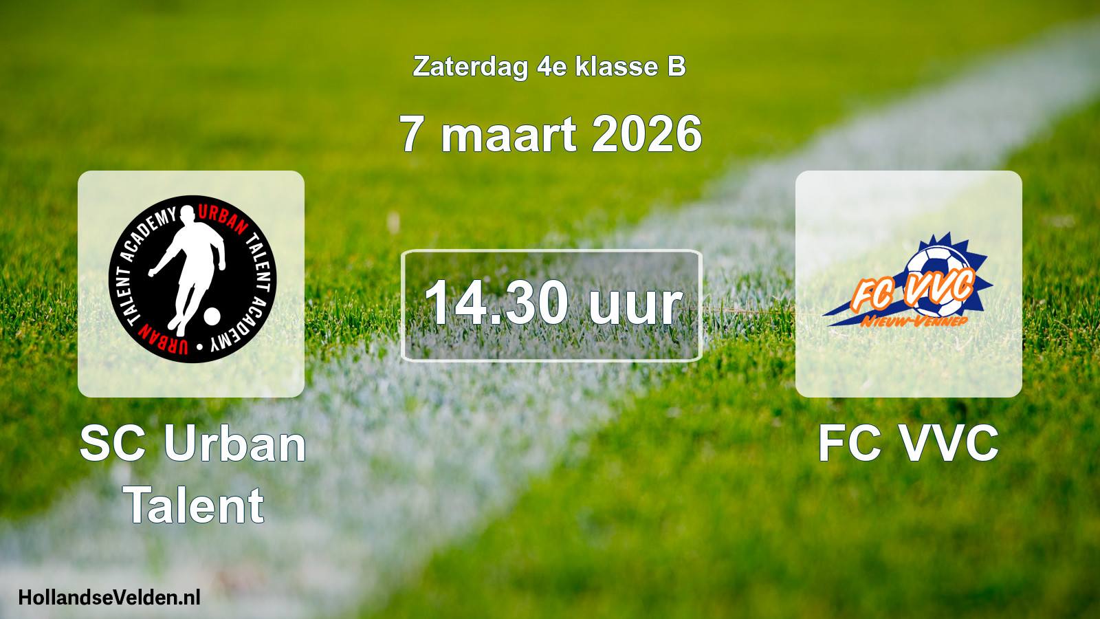 Scheduled Match: SC Urban Talent - FC VVC (7 March 2026)