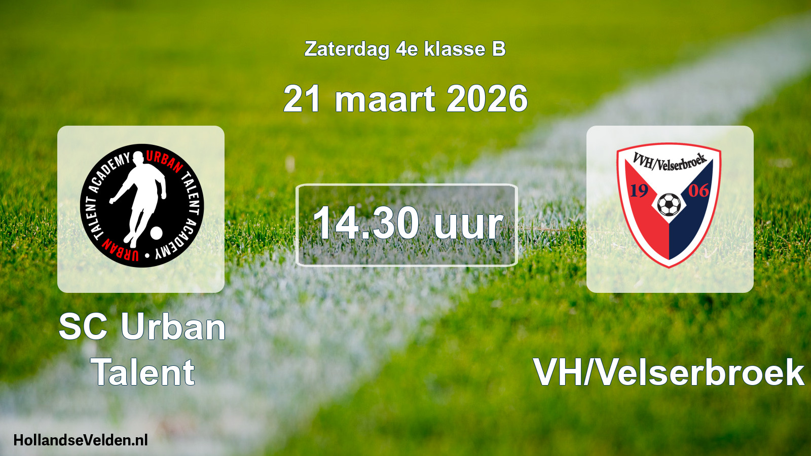 Scheduled Match: SC Urban Talent - VVH/Velserbroek (21 March 2026)