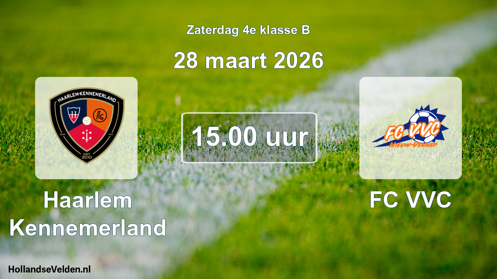 Scheduled Match: Haarlem Kennemerland - FC VVC (28 March 2026)