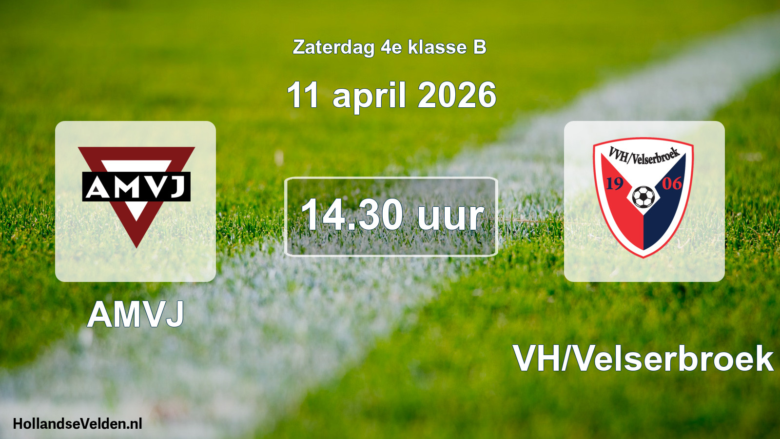 Scheduled Match: AMVJ - VVH/Velserbroek (11 April 2026)