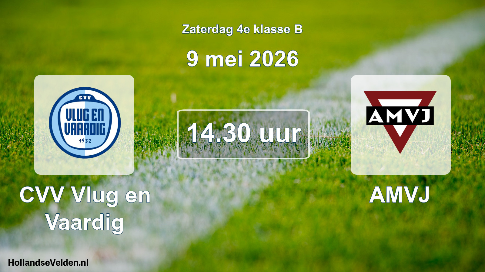 Scheduled Match: CVV Vlug en Vaardig - AMVJ (9 May 2026)