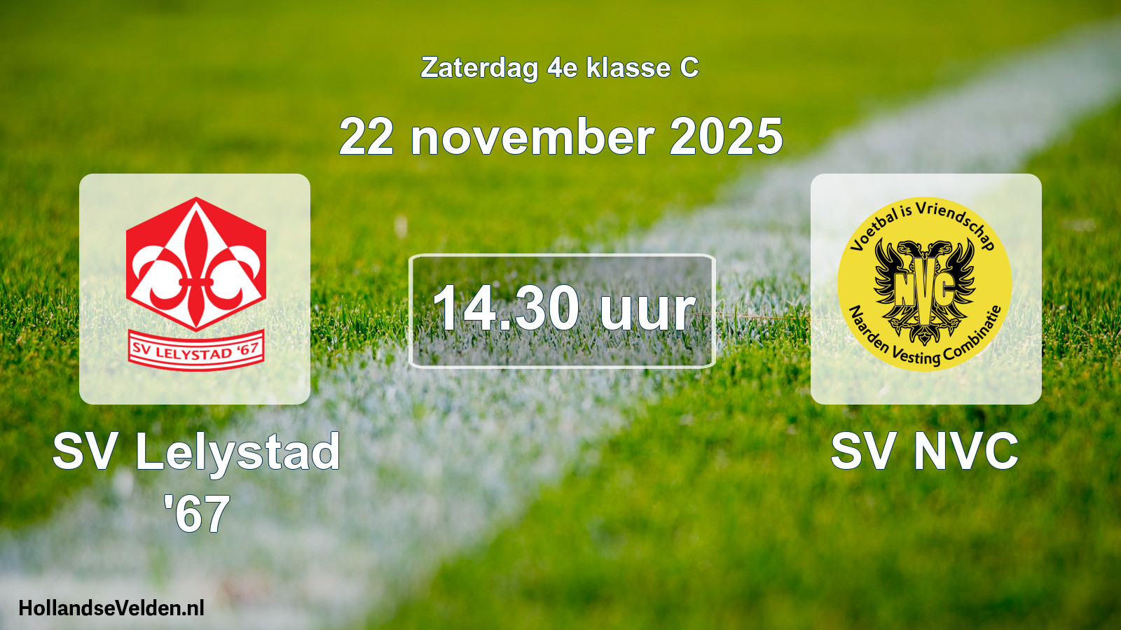Scheduled Match: SV Lelystad '67 - SV NVC (22 November 2025)