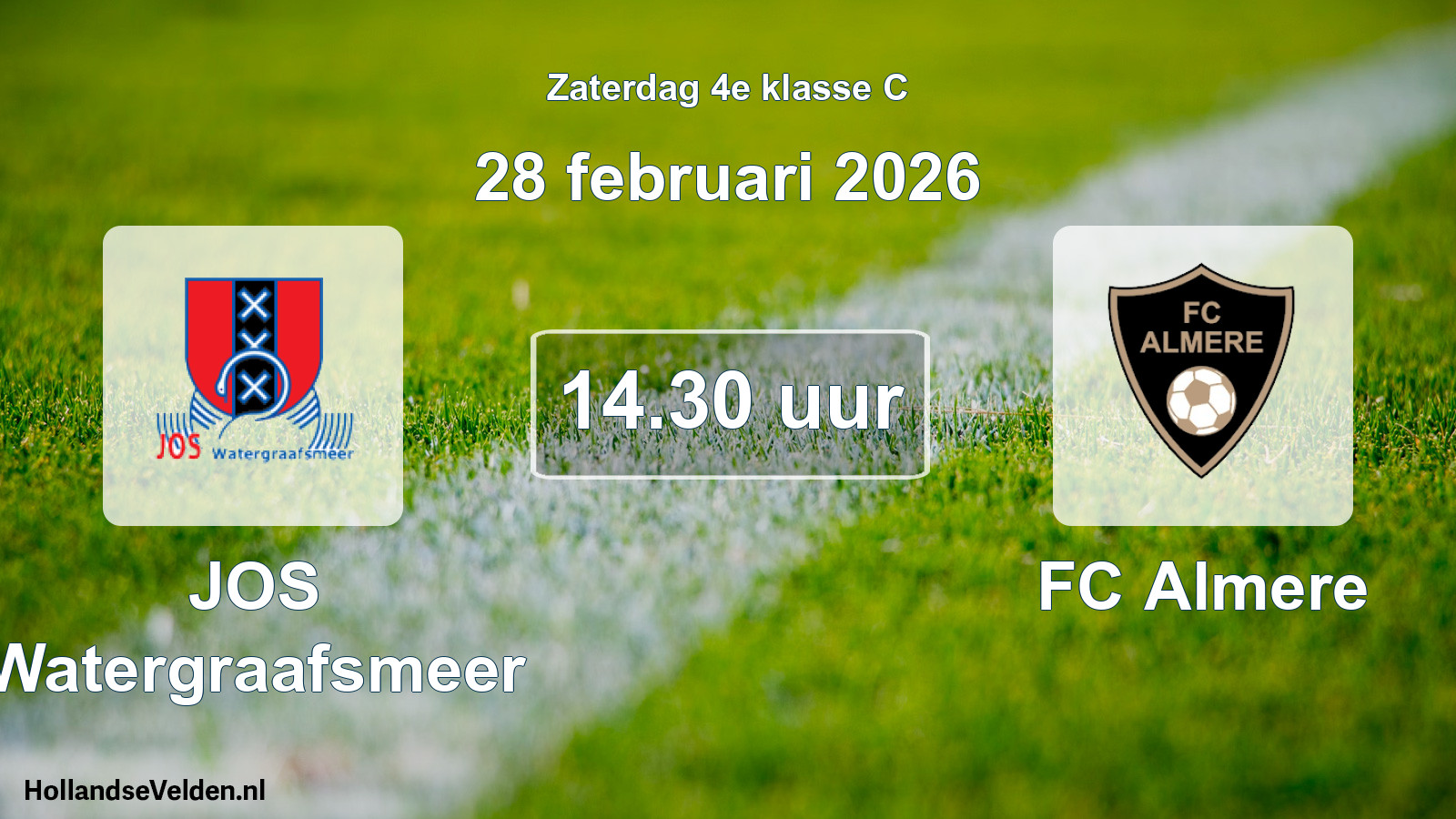 Scheduled Match: JOS Watergraafsmeer - FC Almere (28 February 2026)