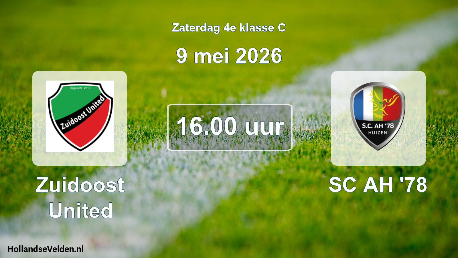 Scheduled Match: Zuidoost United - SC AH '78 (9 May 2026)