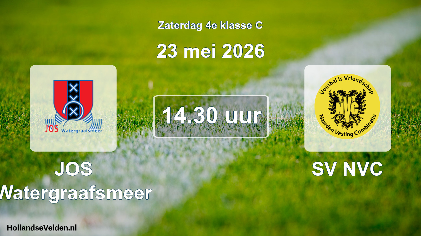 Scheduled Match: JOS Watergraafsmeer - SV NVC (23 May 2026)