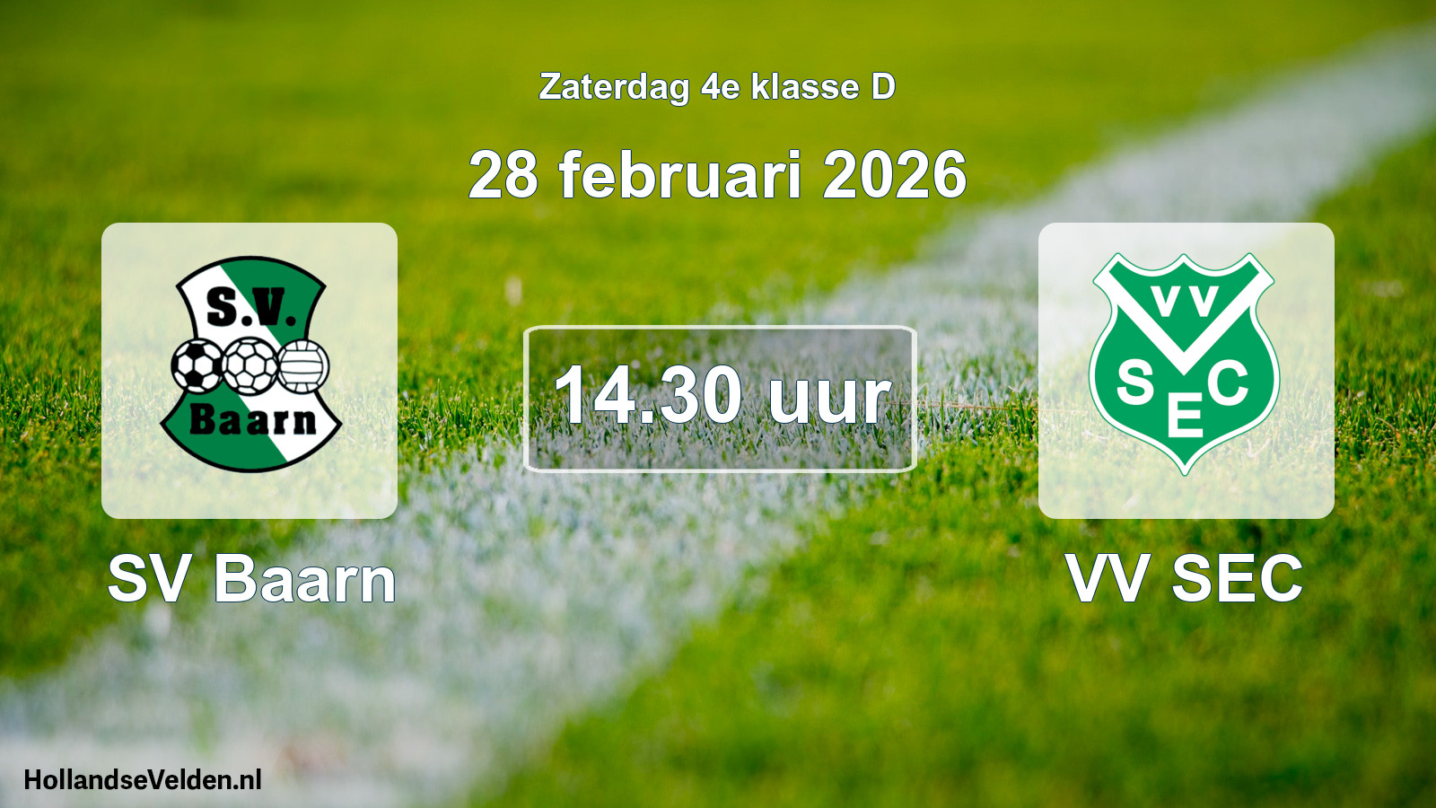 Scheduled Match: SV Baarn - VV SEC (28 February 2026)