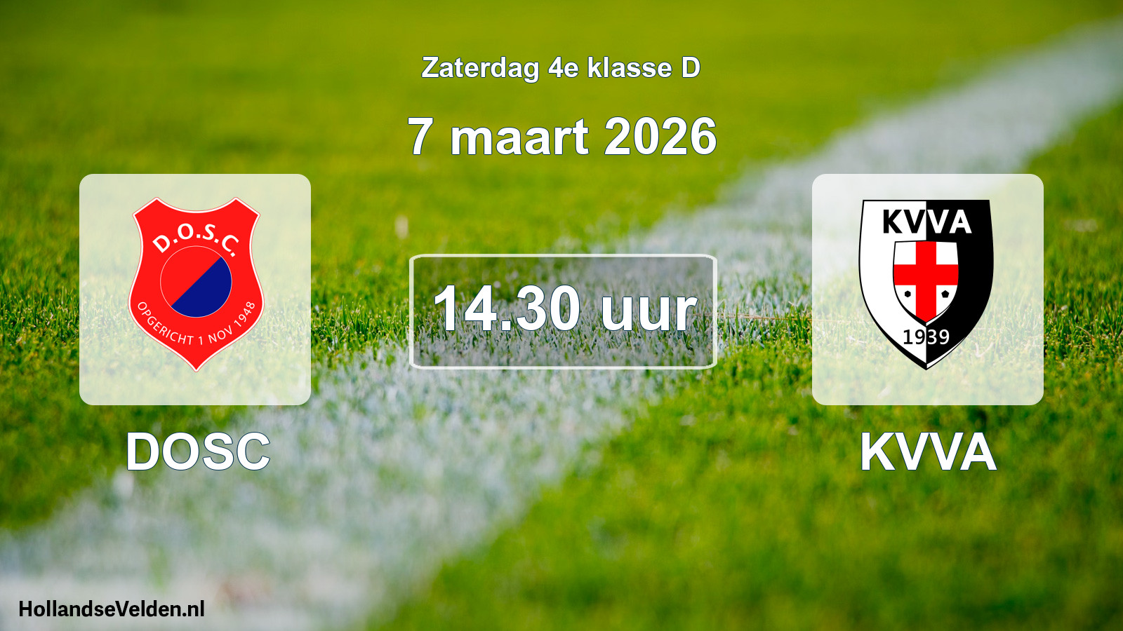 Geplande wedstrijd: DOSC - KVVA (7 maart 2026)