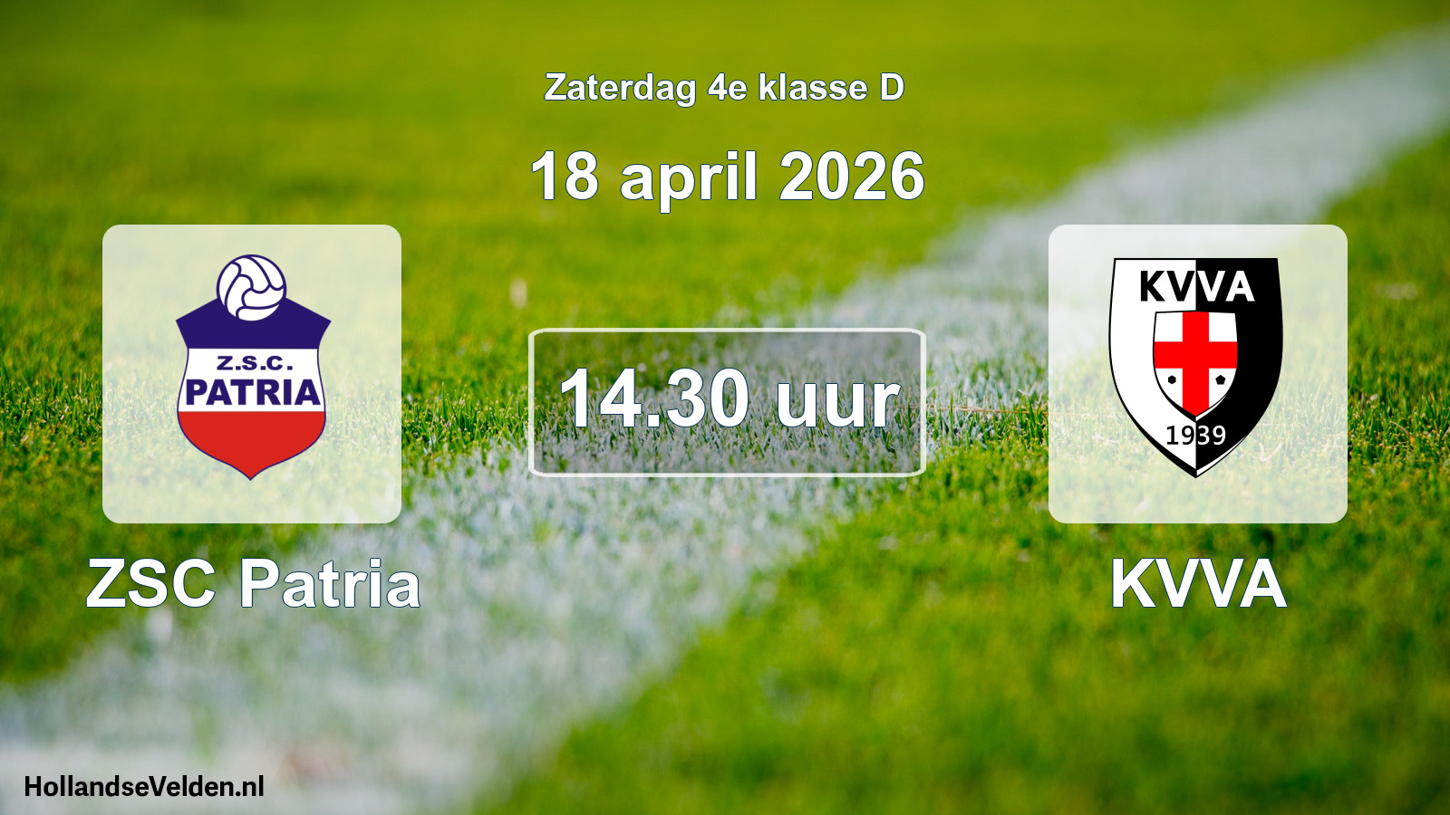 Scheduled Match: ZSC Patria - KVVA (18 April 2026)