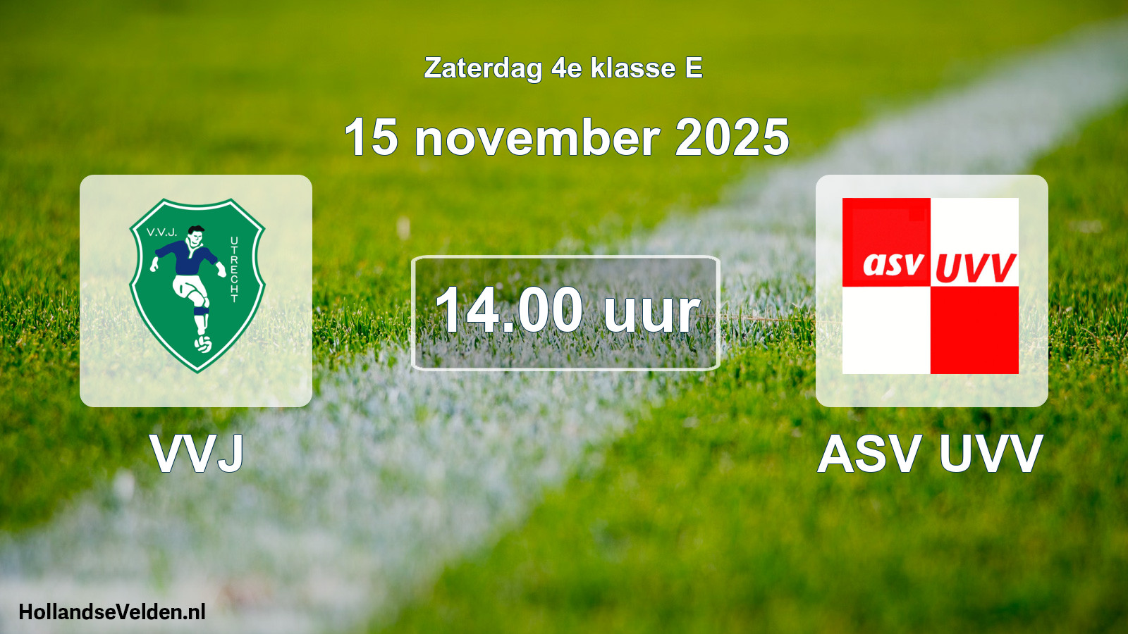 Geplande wedstrijd: VVJ - ASV UVV (15 november 2025)