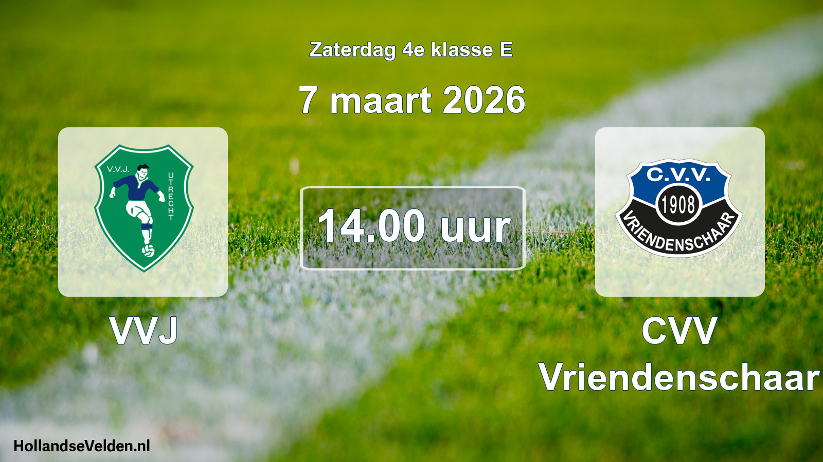 Geplande wedstrijd: VVJ - CVV Vriendenschaar (7 maart 2026)