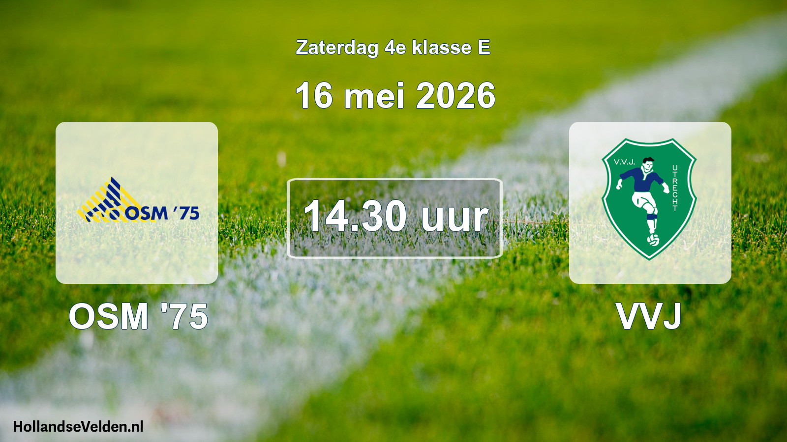 Geplande wedstrijd: OSM '75 - VVJ (16 mei 2026)