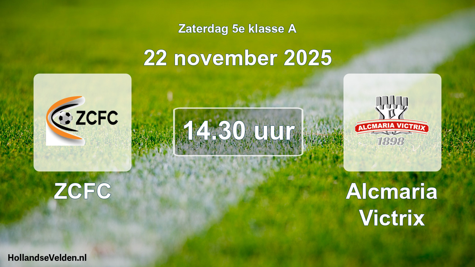 Scheduled Match: ZCFC - Alcmaria Victrix (22 November 2025)